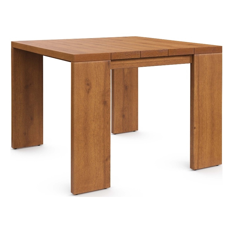 Afuera Living Acacia Wood Outdoor Patio Side Table in Natural Finish