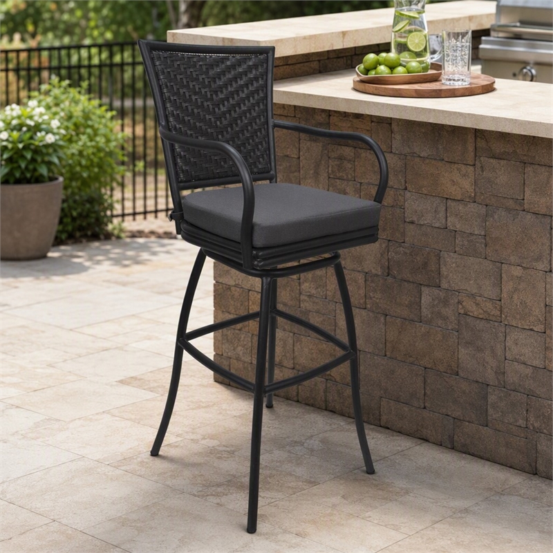 Afuera Living Metal Bar Stool 30