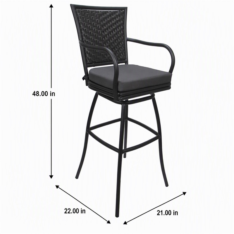 Afuera Living Metal Bar Stool 30