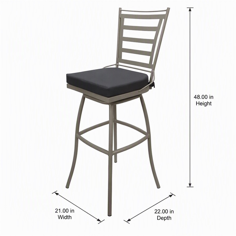 Afuera Living Indoor/Outdoor Bar Stool 30