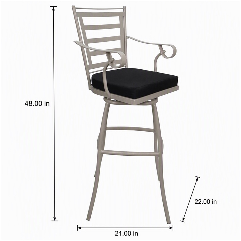 Afuera Living Indoor Outdoor Bar Stool 30