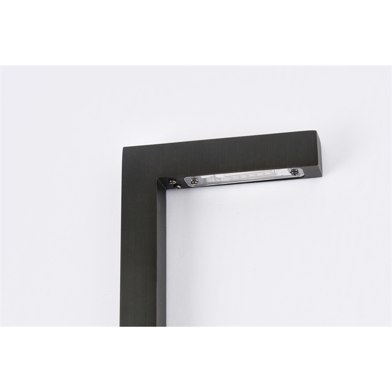 Afuera Living Slim Cast Brass Path Light 12V in Dark Bronze 5.25x22 Inches