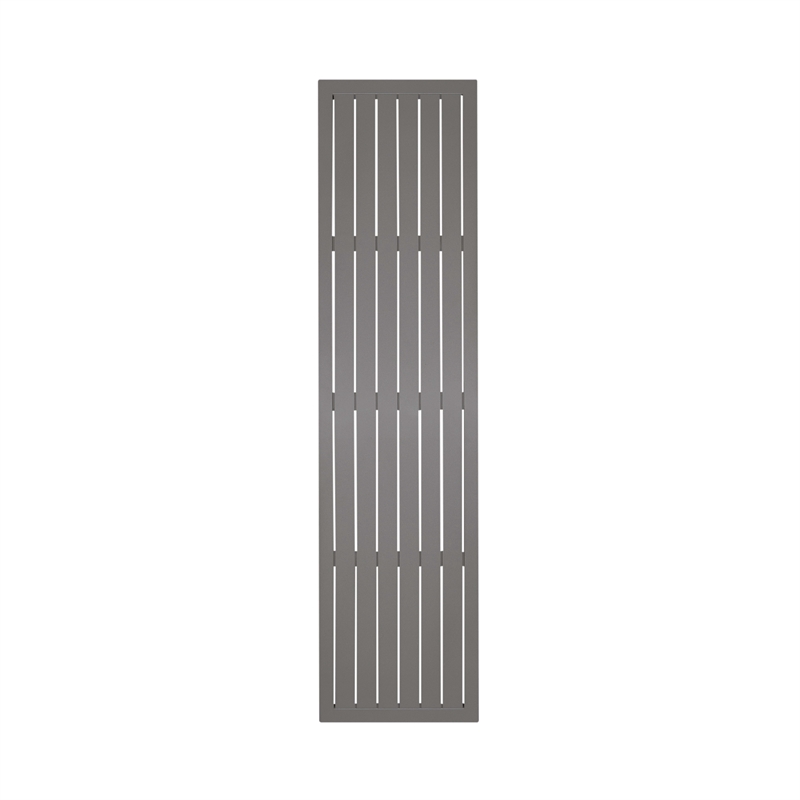 Afuera Living Aluminum Outdoor Dining Bench in Gray Granite Finish