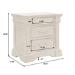 Madison Ridge Brown Wood 3 Drawer Nightstand by Pulaski Furniture
