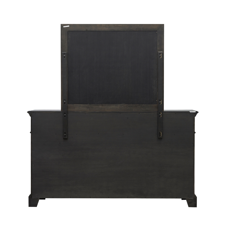 Hickory Creek Dresser Mirror in Brown Wood Finish by Pulaski Furniture