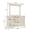Madison Ridge Brown Wood-Framed Dresser Mirror by Pulaski Furniture