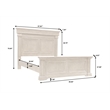 Madison Ridge Brown Wood California King Panel Bed by Pulaski Furniture