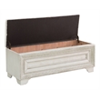 Pulaski Camila Storage Bed Bench in Creamy White