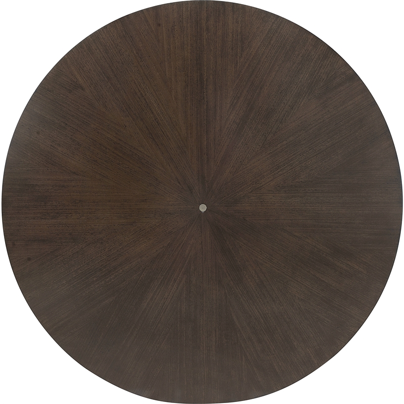 Pulaski Asher Park Round Dining Table in Piano Brown