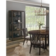 Pulaski Asher Park Round Dining Table in Piano Brown