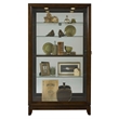 Pulaski Curios 5 Shelf Curio Cabinet with Sliding Door in Deep Brown