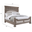Pulaski Kingsbury Queen Panel Bed in French Gray