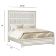 Pulaski Camila Queen Upholstered Bed in Creamy White