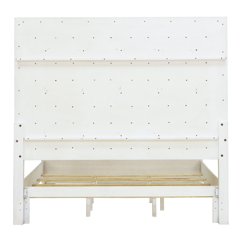Pulaski Camila King Upholstered Bed in Creamy White