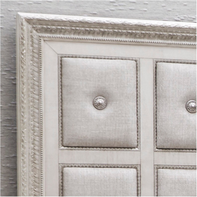 Pulaski Camila King Upholstered Bed in Creamy White