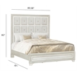 Pulaski Camila King Upholstered Bed in Creamy White