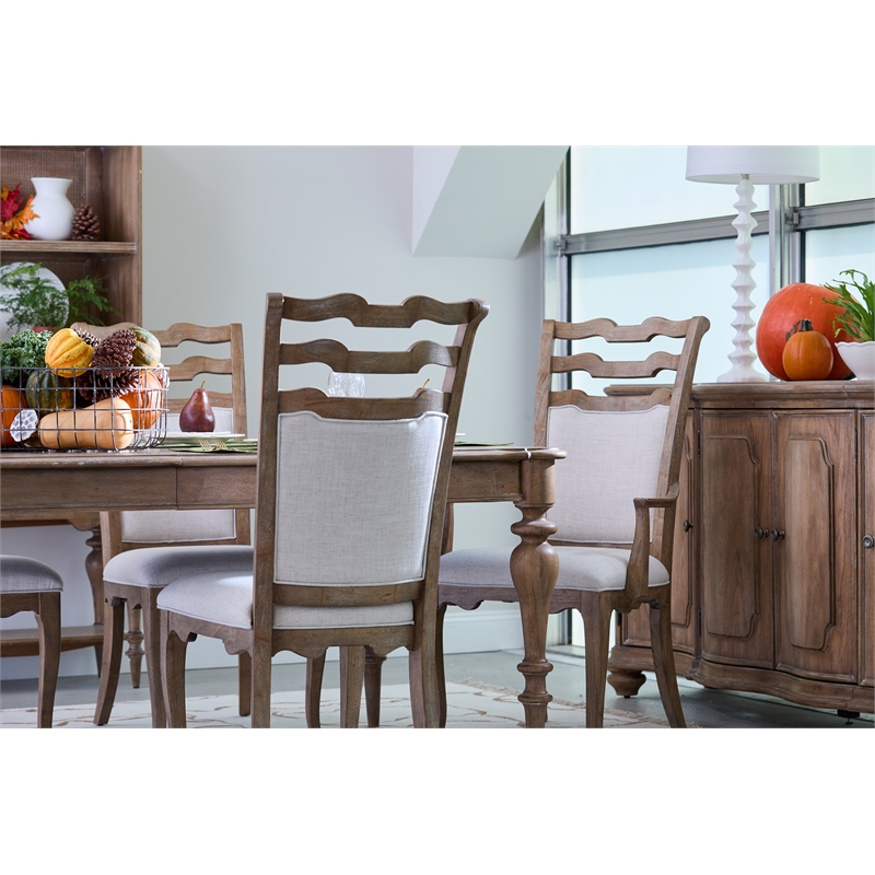 Pulaski Weston Hills Upholstered Arm Chair in Flax Seed (Two Pack)