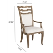 Pulaski Weston Hills Upholstered Arm Chair in Flax Seed (Two Pack)