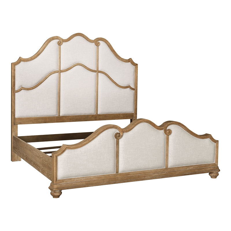 Pulaski Weston Hills Queen Upholstered Bed in Flax Seed