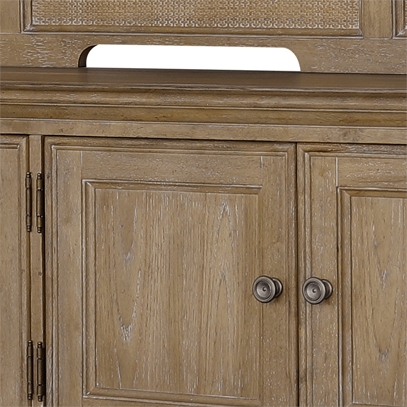 Pulaski Weston Hills Sideboard And Hutch in Flax Seed
