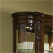 Pulaski Foxcroft Curved End Curio Cabinet in Foxcroft