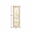 Wood Framed 4 Shelf Corner Curio Cabinet in Cherry Brown by Pulaski Furniture