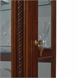 Hardwood Sliding Glass Door Curio Cabinet in Cherry Brown by Pulaski Furniture