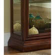 Hardwood Sliding-Door Curio Cabinet in Cherry Brown by Pulaski Furniture