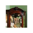 Hardwood Corner Curio Cabinet in Brown Cherry Finish by Pulaski Furniture