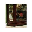 Hardwood Corner Curio Cabinet in Brown Cherry Finish by Pulaski Furniture