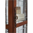 Hardwood Corner Curio Cabinet in Brown Cherry Finish by Pulaski Furniture
