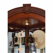 Hardwood Corner Curio Cabinet in Brown Cherry Finish by Pulaski Furniture