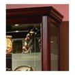 Hardwood Mirrored Curio Cabinet in Victorian Cherry Finish by Pulaski Furniture