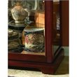 Hardwood Mirrored Curio Cabinet in Victorian Cherry Finish by Pulaski Furniture
