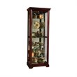 Hardwood Mirrored Curio Cabinet in Victorian Cherry Finish by Pulaski Furniture