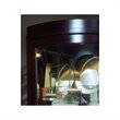 Wood-Framed Curved Corner Curio Cabinet in Cherry Brown by Pulaski Furniture