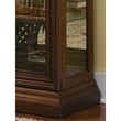 Poplar Wood Sliding-Door Curio in a Rich Brown Finish by Pulaski Furniture
