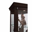 Harwood Curio Display Cabinet in Cherry Brown Finish by Pulaski Furniture