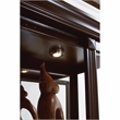 Harwood Curio Display Cabinet in Cherry Brown Finish by Pulaski Furniture