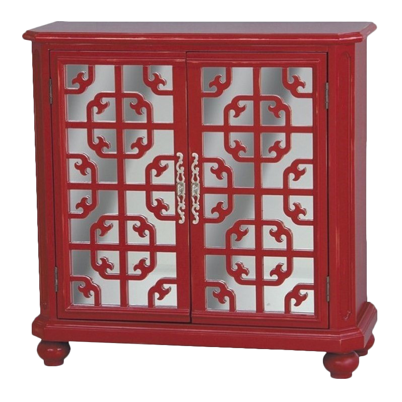 Lane Pulaski Accents Door Accent Chest In Bright Red