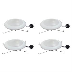 7.5 in. Tunable CCT Integrated LED J-Box Recessed Can Mounted Disk Light 4 Pack