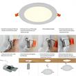 6-in White Integrated LED Recessed Downlight 4 pack