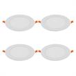 6-in White Integrated LED Recessed Downlight 4 pack