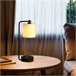 19 in. Modern White Metal Table Lamp USB Port