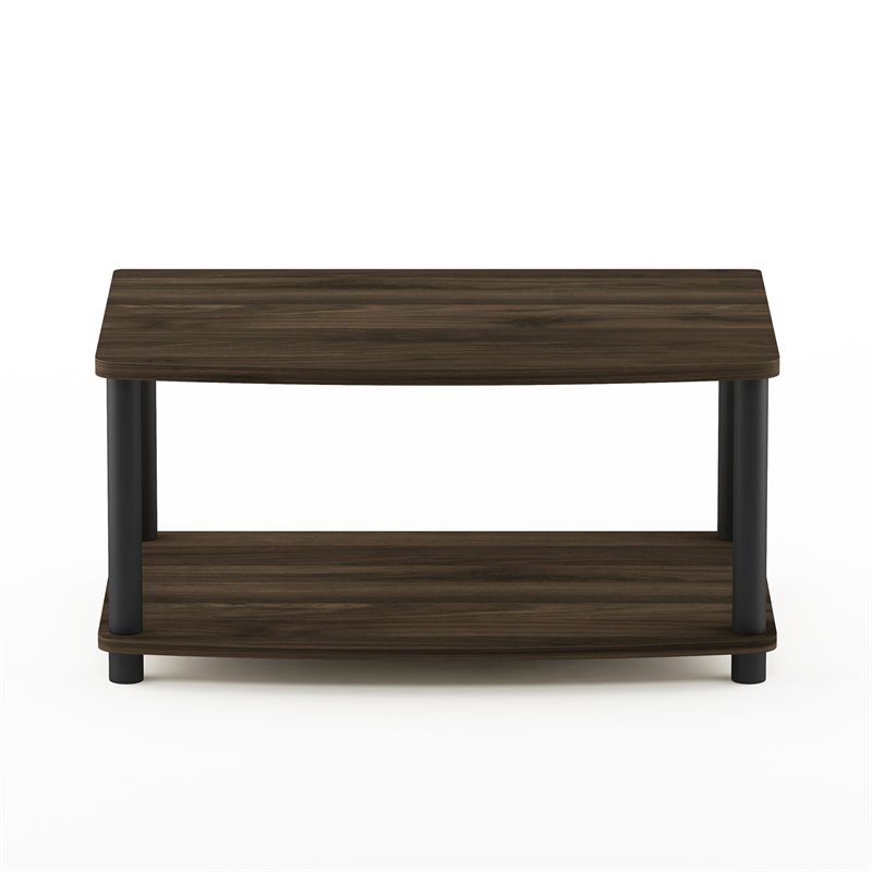Furinno TURN-N-TUBE No Tools Wood Elevated TV Stand for TV up to 25
