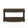 Furinno TURN-N-TUBE No Tools Wood Elevated TV Stand for TV up to 25
