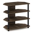 Furinno ECON Wood 4-Tier Petite TV Stand for TV up to 25