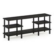 Furinno TURN-N-TUBE Wood 3-Tier Wide Shelf TV Stand for TV up to 47