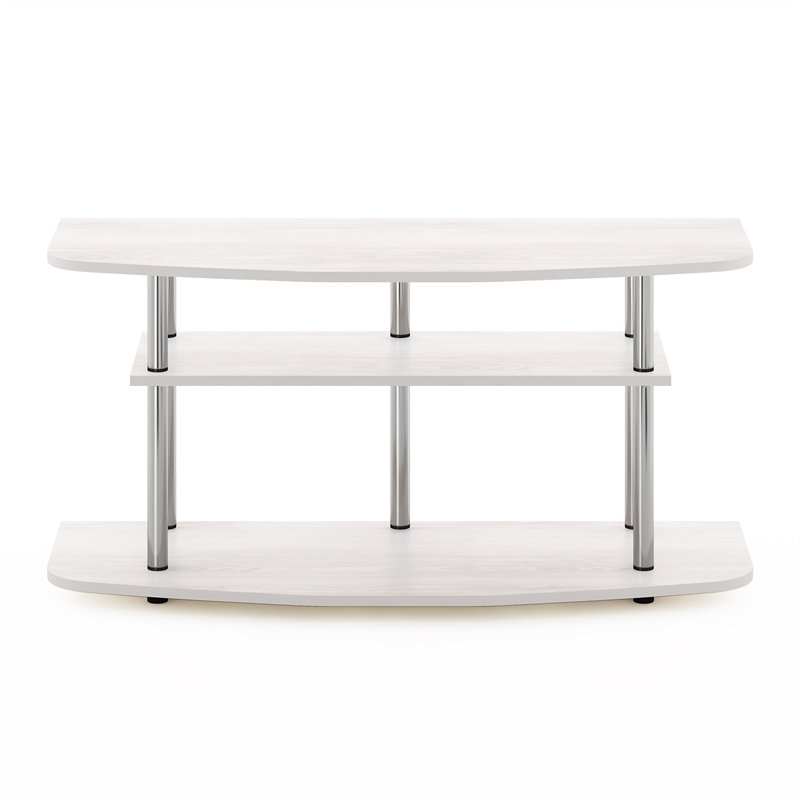 Furinno Frans Turn-N-Tube Wood 3-Tier TV Stand for TV up to 50