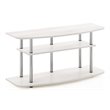 Furinno Frans Turn-N-Tube Wood 3-Tier TV Stand for TV up to 50